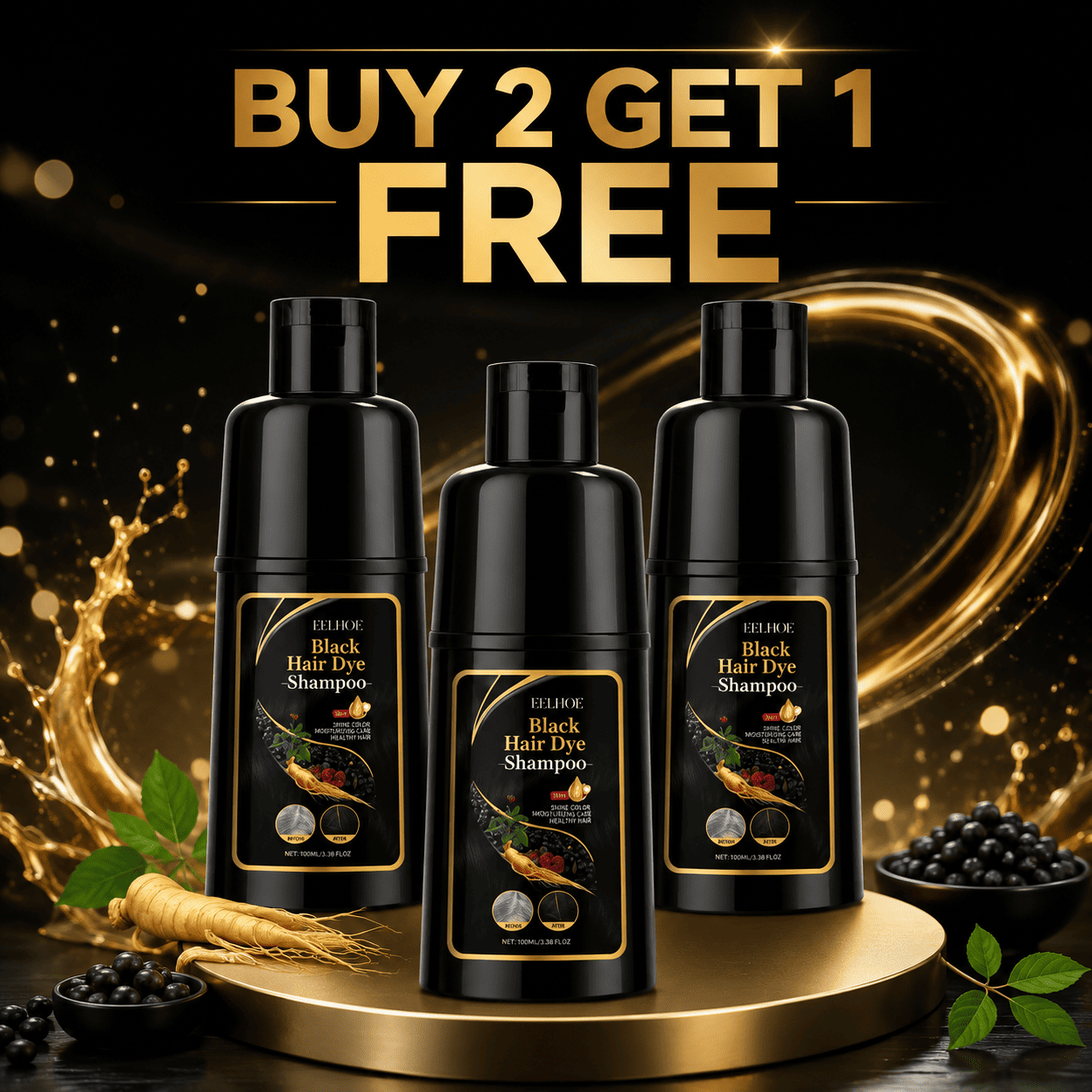 Luna Hair Instant Dye Shampoo